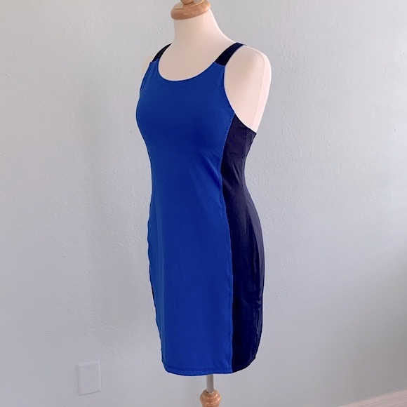 Athleta Caspian Colorblock Racerback Swim Dress - Picture 6 of 13